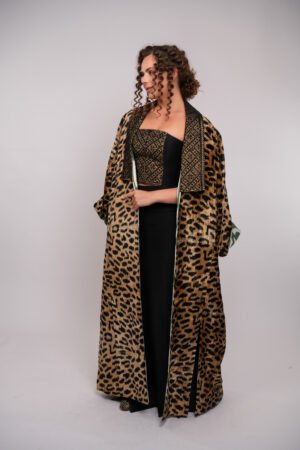 Arabi Collection - Signature Ikat Velvet Bisht by Eman Al Ahmed