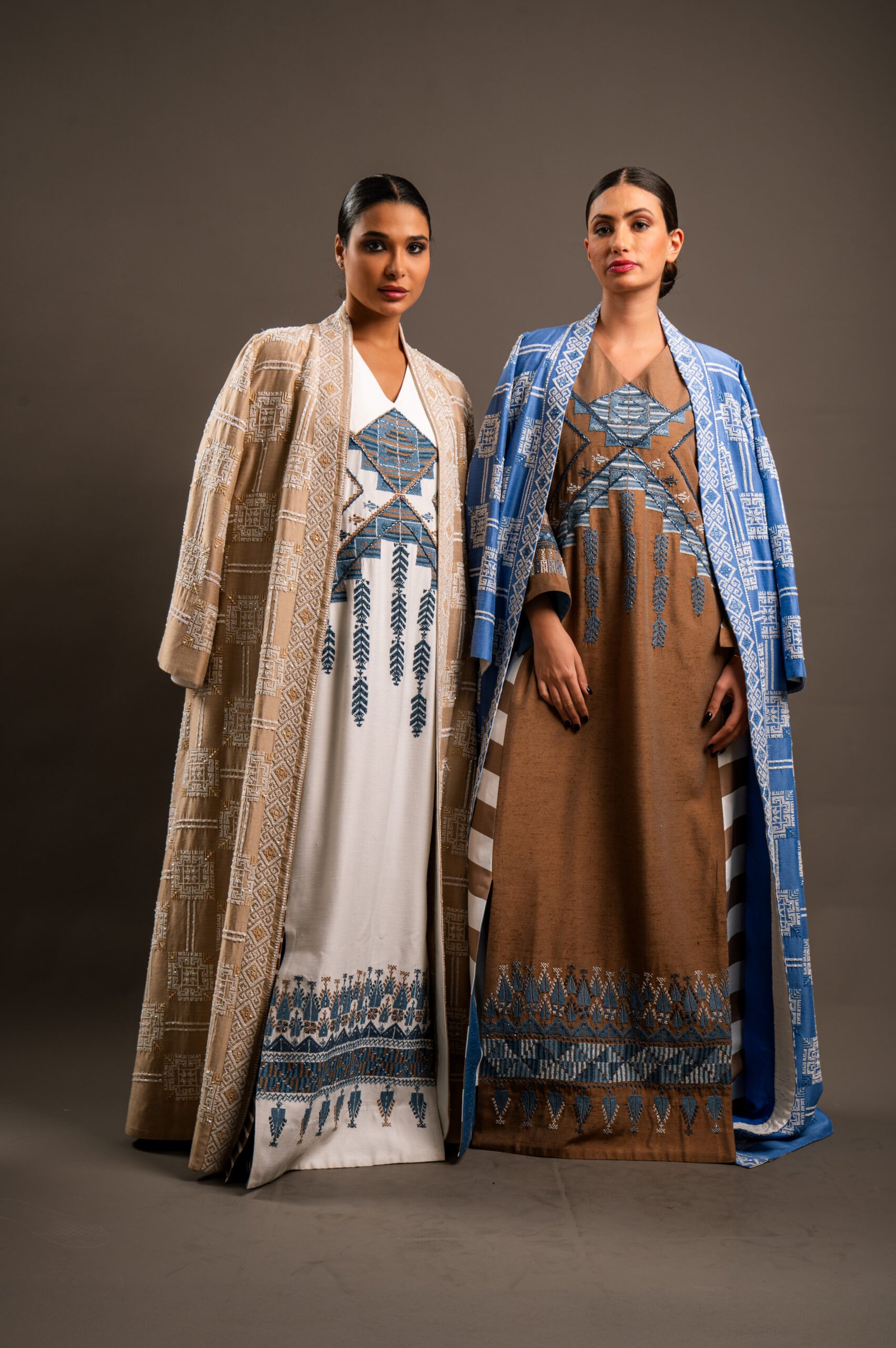 Arabi Collection - Rimal Al-Turath Hand Embroidery and Beads Thob - Image 2